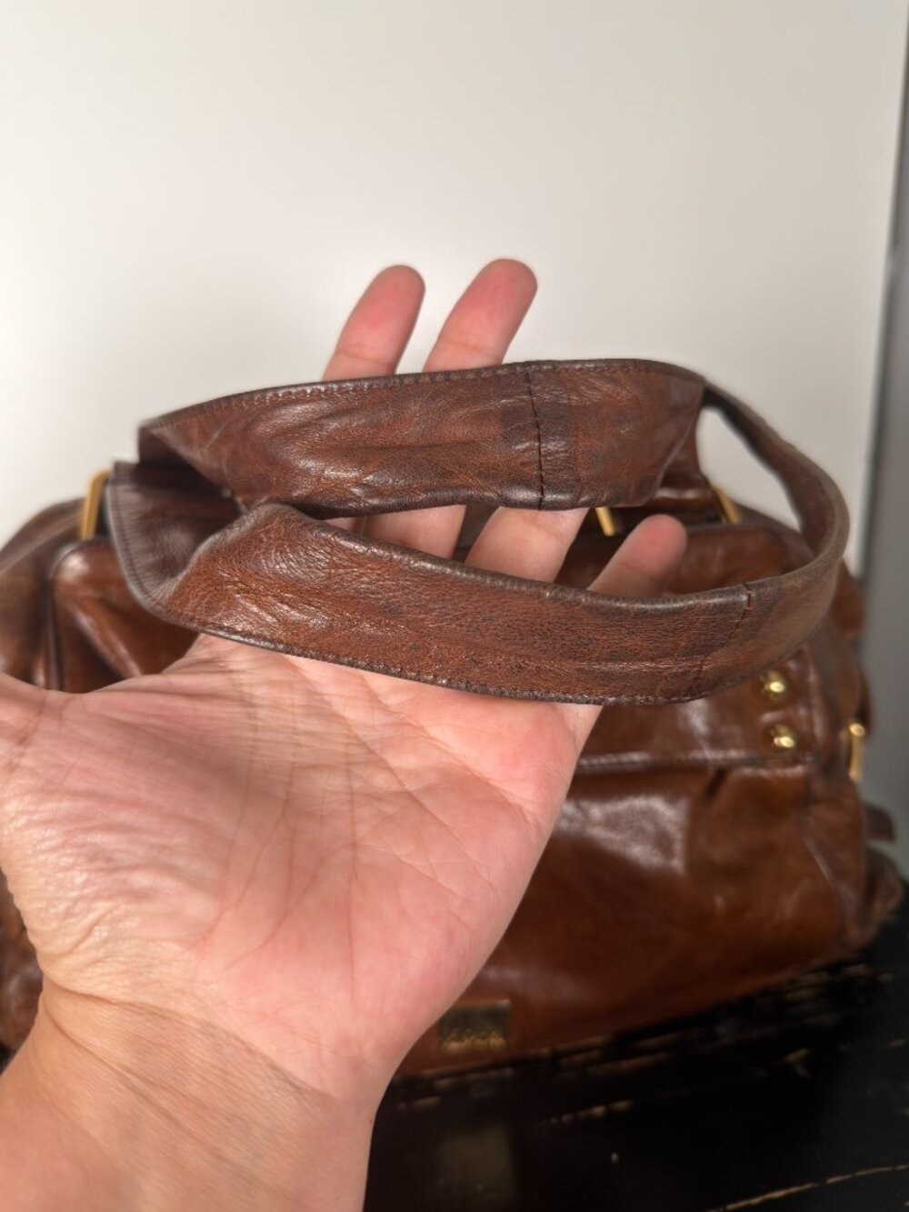 Kooba Brown Leather Shoulder Bag Purse - Picture 3 of 15